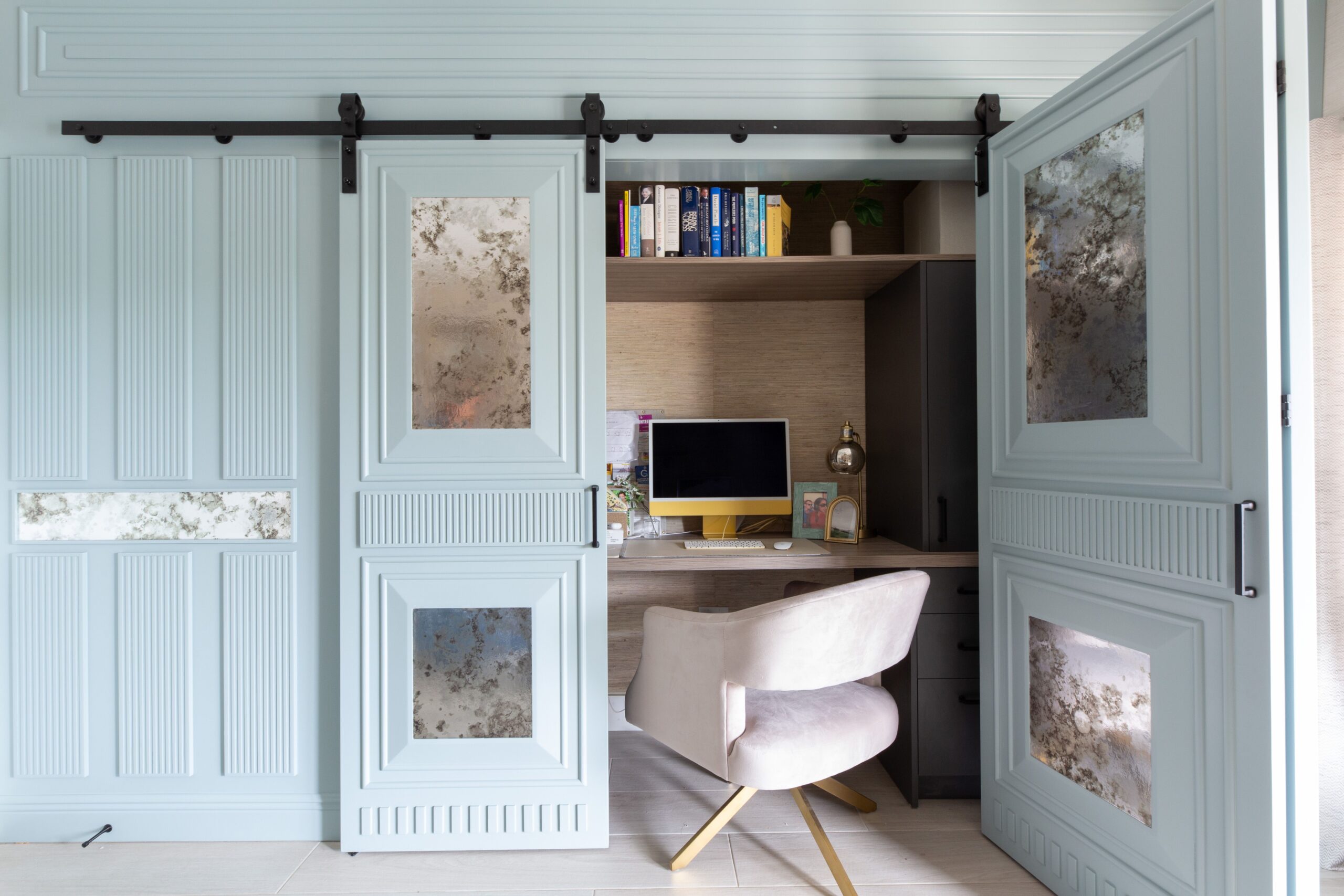 Home Office Doors Interior Design G Lebron Interiors 2